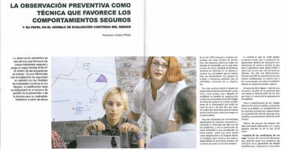 La observación preventiva favorece los comportamientos seguros