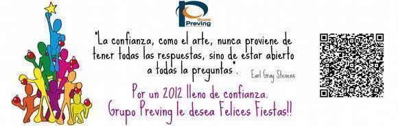 Grupo Preving le desea Felices Fiestas