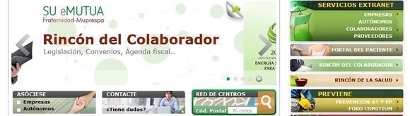 La web de Fraternidad-Muprespa mejor portal entre las mutuas de accidentes de trabajo