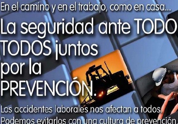 Campaña de concienciación en prevención de riesgos laborales 2012