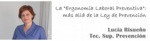 La "Ergonomía Laboral Preventiva": más allá de la Ley de Prevención
