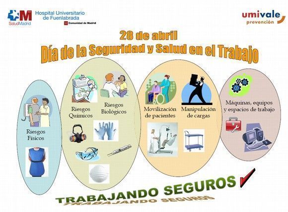 El Hospital de Fuenlabrada celebra el día internacional de la seguridad y salud en el trabajo #28PRL