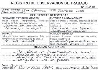 registro de observacion de trabajo