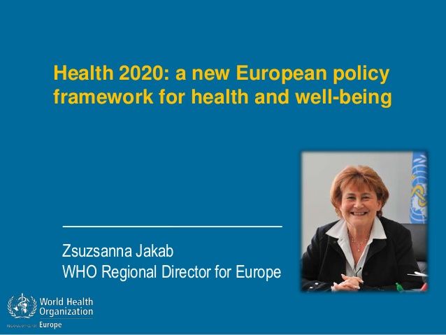 Health 2020: Un nuevo marco normativo para la salud y el bienestar