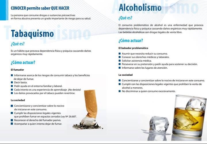 Infografía: Tabaquismo y Alcoholismo