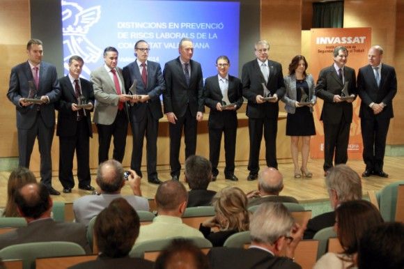 La Generalitat premia a siete empresas por prevención de riesgos laborales