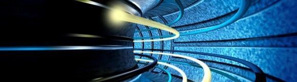 Bolts of light speeding through the acceleration tunnel