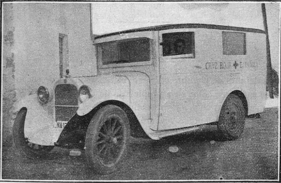 1929 Córdoba ambulancia de la cruz roja visto en Flickr