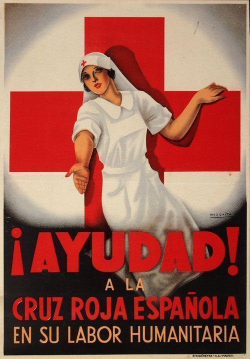 1937 cartel de la guerra civil visto en Pinterest