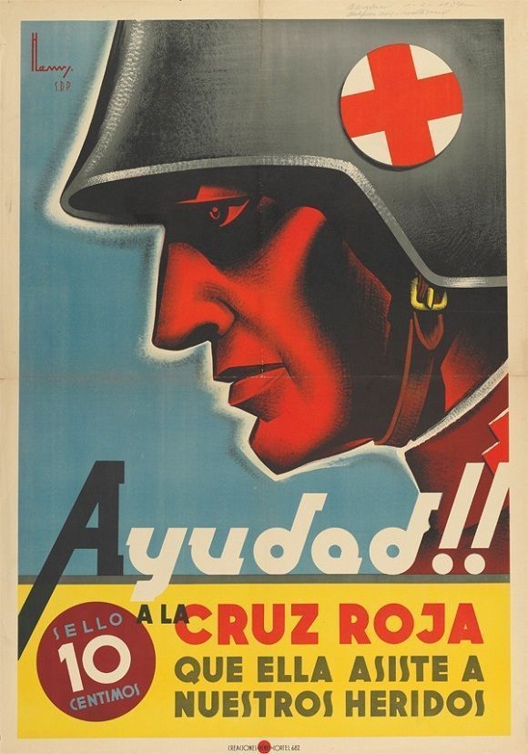 1937 cartel de la guerra civil visto en www.museohistoricodeenfermeria.org