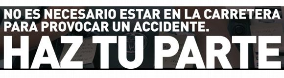 No es necesario estar en la carretera para provocar un accidente