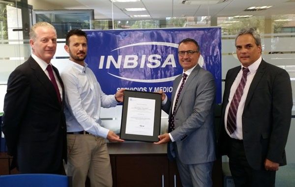 INBISA Servicios y Medio Ambiente, primera empresa de servicios española en conseguir la certificación ISO 39001