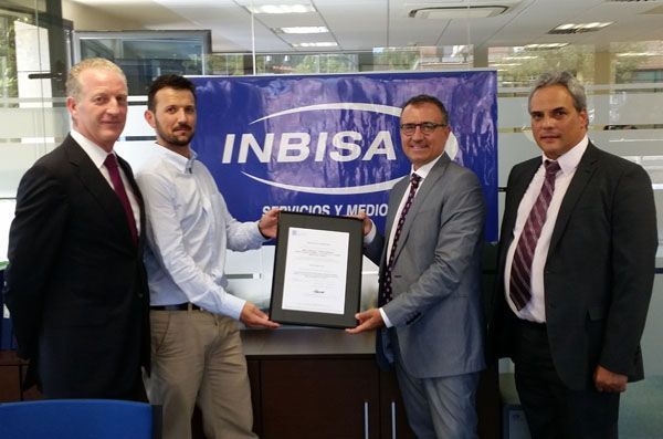 INBISA Servicios y Medio Ambiente, primera empresa de servicios española en conseguir la certificación ISO 39001