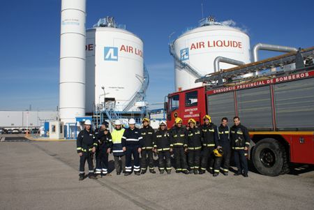 Air Liquide realiza un simulacro en sus instalaciones de Cabanillas