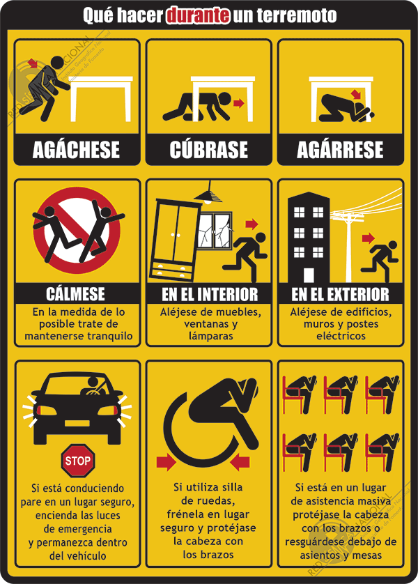 ¿Cómo actuar en la oficina en caso de un terremoto?