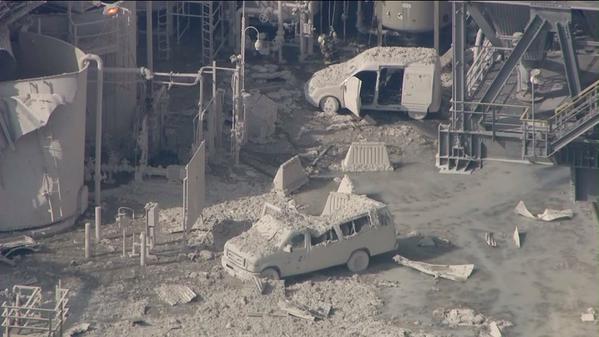 Explosión en una refinería petrolera