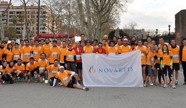 144 colaboradores de Novartis corren en la Media Maratón de Barcelona