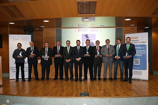 Distinciones 2015 en prevención de riesgos laborales de la Comunidad Valenciana