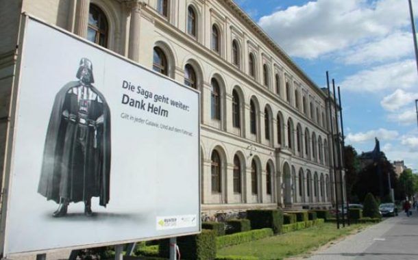 Darth Vader promociona la seguridad vial para ciclistas en Alemania
