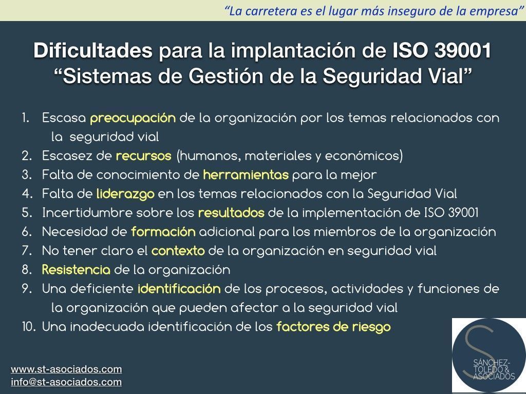 10_dificultades_implantacion_ISO_39001