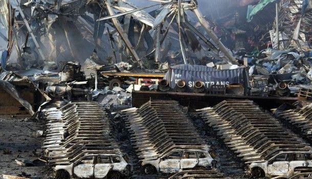 Brutales imágenes de de las explosiones de Tianjin en China