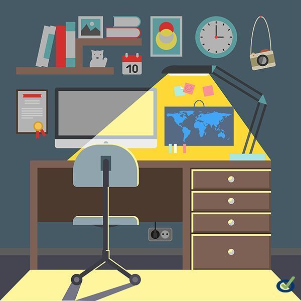 Infografía: 8 claves para ser productivo desde casa