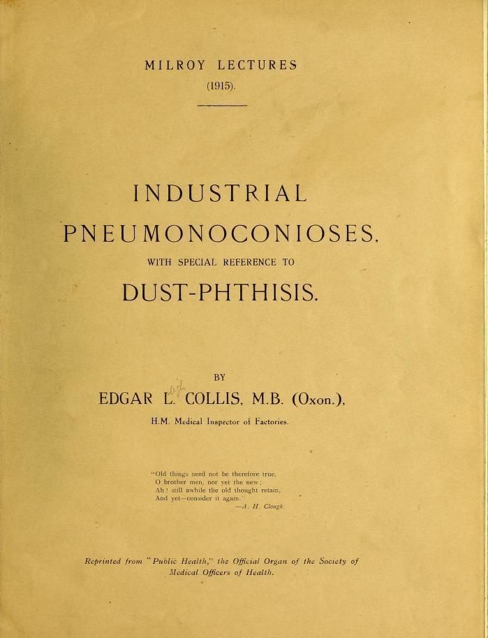 La medicina del trabajo hace 100 años: 