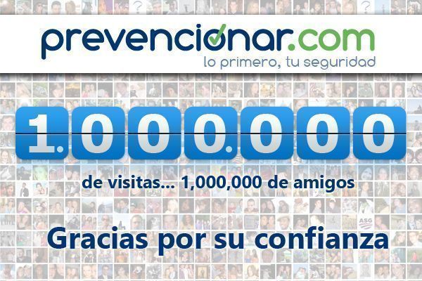 Nuestra página web alcanza el millón de visitas. Gracias