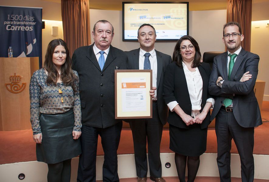 Correos recibe la certificación de Empresa Saludable