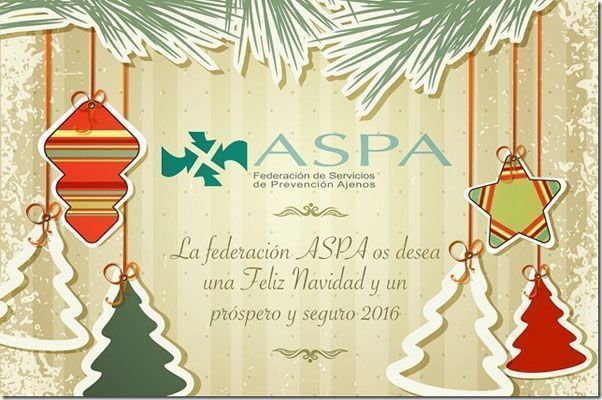 La federación ASPA os desea una Feliz Navidad y un próspero y seguro 2016