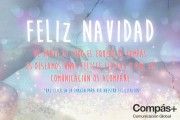 De parte de todo el equipo de COMPÁS os deseamos unas felicidades fiestas y que la comunicación os acompañe