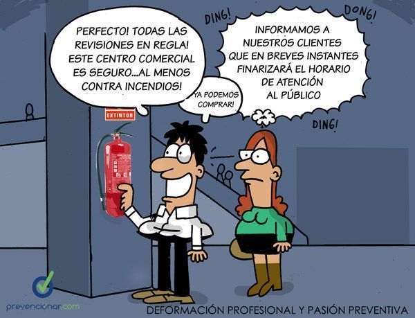 Deformación profesional y pasión preventiva.....así somos los Técnicos de Prevención