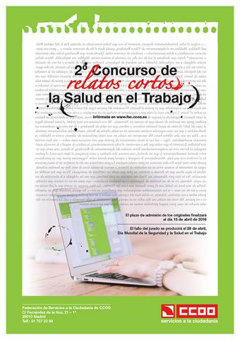 Arranca el 2º Concurso de relatos cortos 