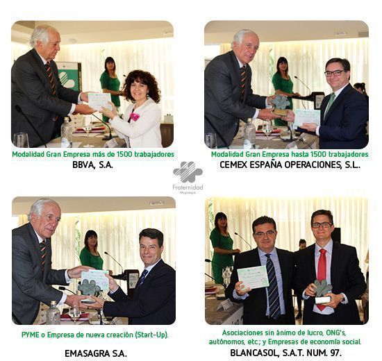 Fraternidad-Muprespa entrega de los IV Premios Escolástico Zaldívar a la seguridad y salud