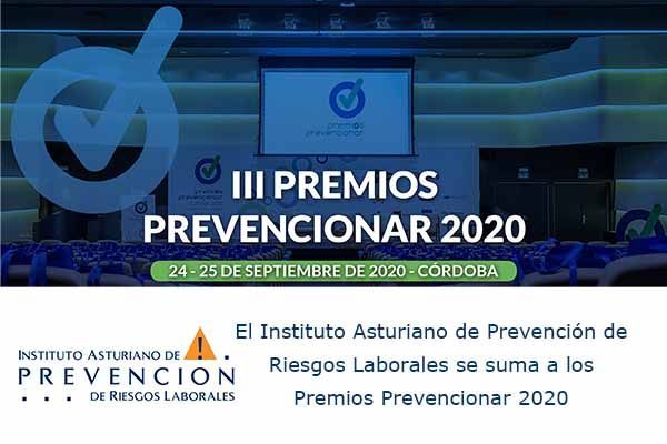 El Instituto Asturiano de Prevención de Riesgos Laborales se suma a los Premios Prevencionar 2020