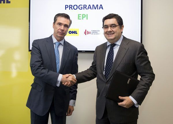 Acuerdo de colaboración entre OHL y la Fundación Laboral de la Construcción