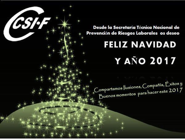 Desde la Secretaría Técnica Nacional de PRL os deseamos los mejores deseos de felicidad para estas fiestas navideñas y un próspero año nuevo 2017