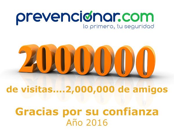 Prevencionar alcanza los 2 millones de visitas en el 2016. Gracias