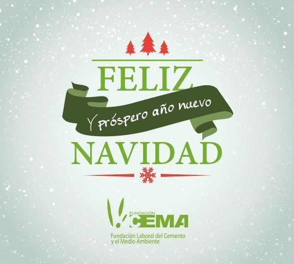 La Fundación Laboral del Cemento y el Medio Ambiente os desea una feliz navidad y sus mejores deseos para el año nuevo