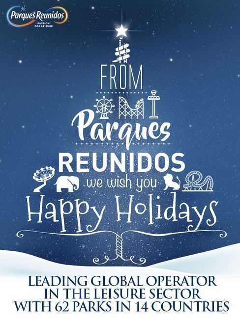 Parques reunidos les desea Felices Navidades