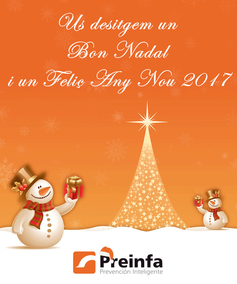 Preinfa les desea una Feliz Navidad y Próspera y Seguro año Nuevo