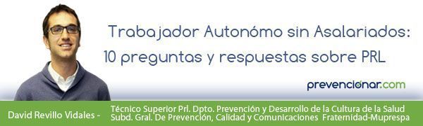 Autónomos: 10 preguntas y respuestas sobre prevención de riesgos laborales