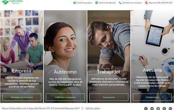 Fraternidad-Muprespa rediseña su portal Web