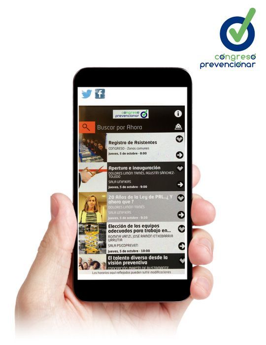 Disponible la APP del Congreso Prevencionar. ¡No se pierda ningún detalle!