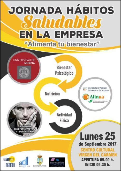 “Alimenta tu bienestar”- Jornada gratuita en Torrevieja sobre hábitos saludables en la empresa