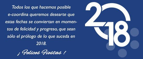 e-coordina les desea Feliz Año Nuevo 2018