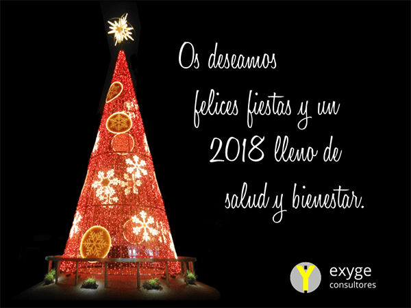 Os deseamos felices fiestas y un 2018 lleno de salud y bienestar