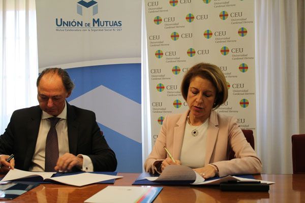 Los alumnos de la Universidad CEU Cardenal Herrera realizarán prácticas en los centros asistenciales de Unión de Mutuas