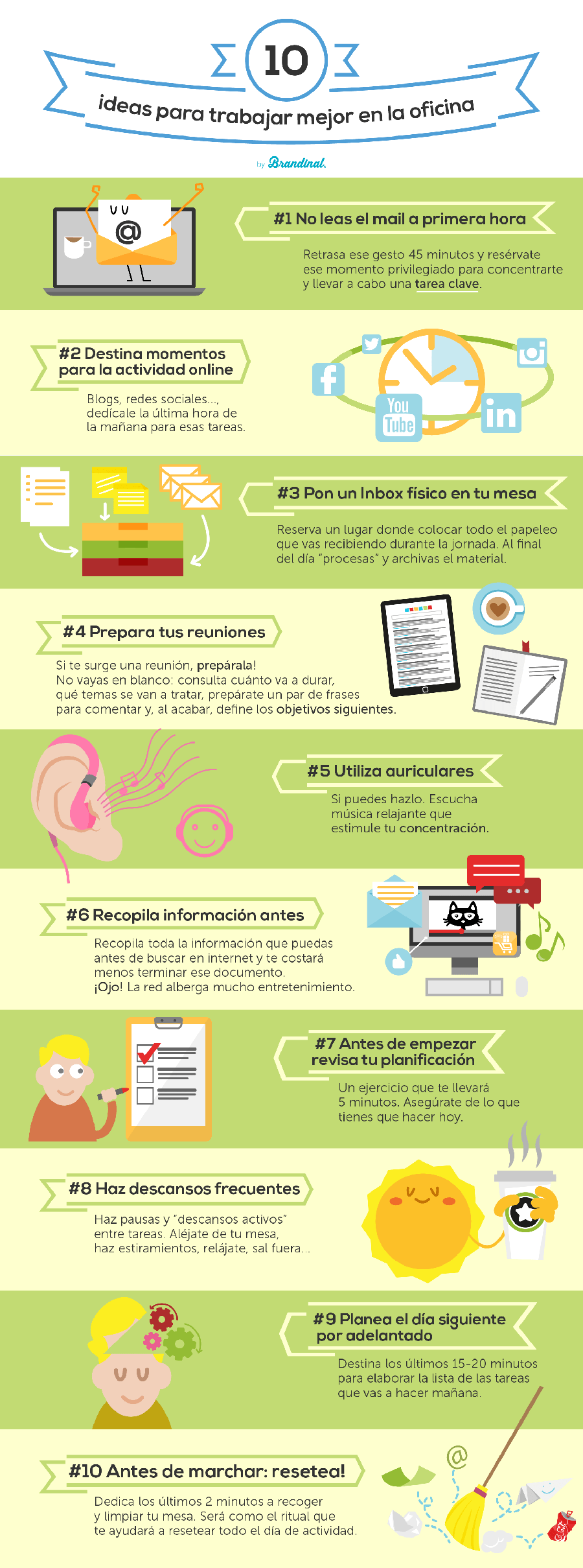 10 ideas para trabajar mejor en la oficina