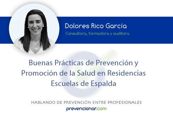 Buenas prácticas de prevención y promoción de la salud en Residencias. Escuelas de la Espalda